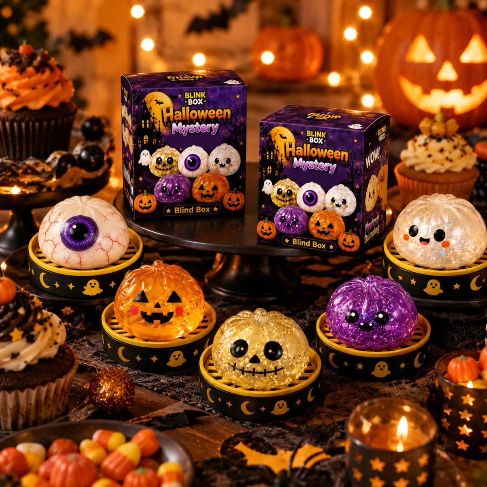Halloween Blind Box Glitter Squishy Toy