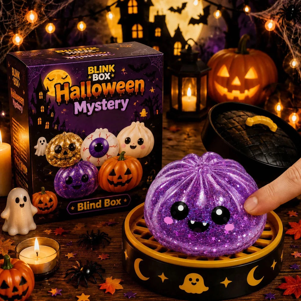 Halloween Blind Box Glitter Squishy Toy